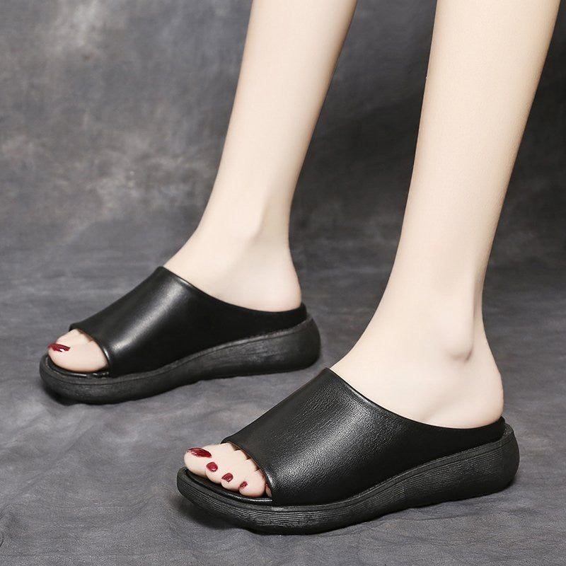 Comfortable Women Leather Summer Sandals