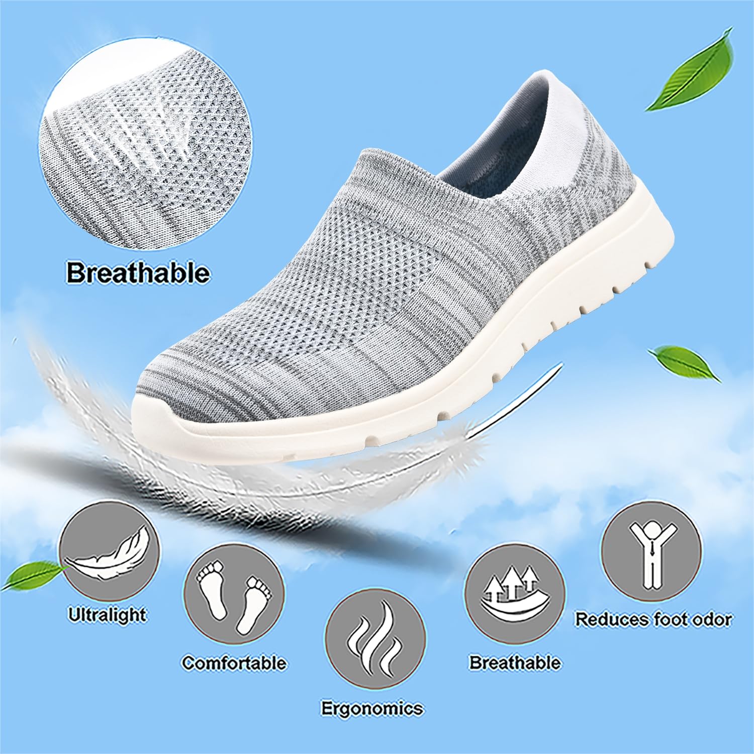 Women's Extra Wide Seniors Shoes for Swollen Feet, Wide Feet, Orthopaedic Shoes, Men's Health Shoes