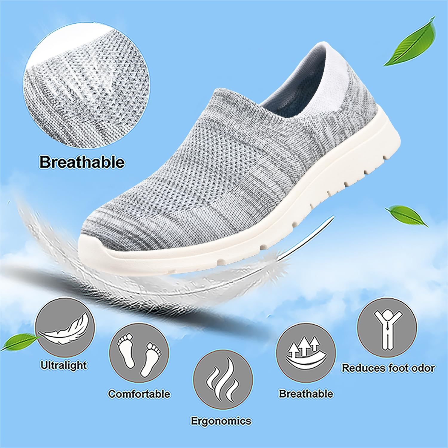 Women's Extra Wide Seniors Shoes for Swollen Feet, Wide Feet, Orthopaedic Shoes, Men's Health Shoes