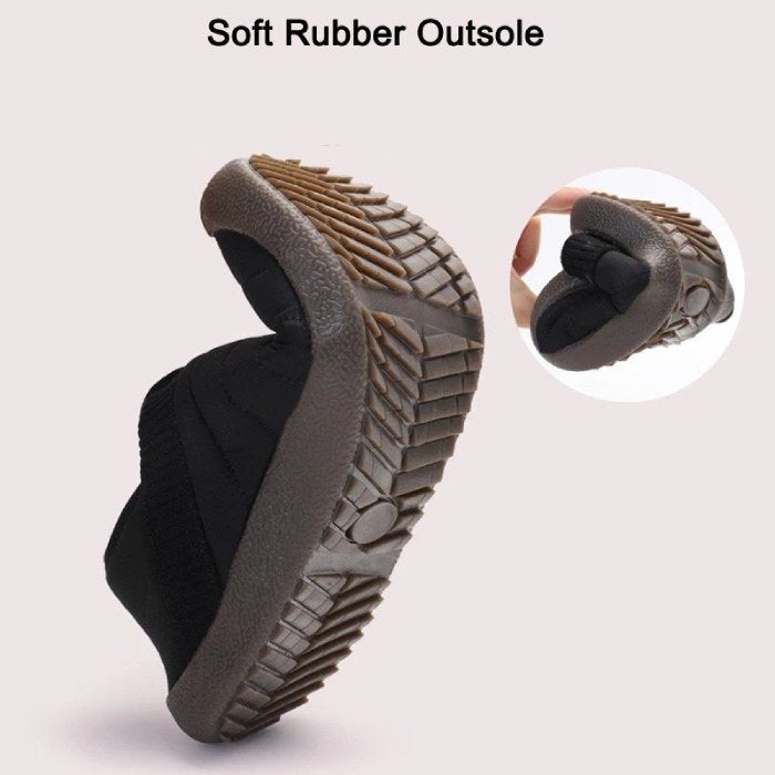 Men Fur Slippers Anti-slip Waterproof Indoor Slides