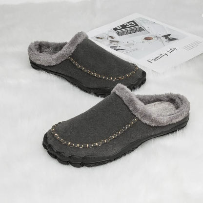 Men Winter Orthopedic Barefoot Slippers Premium Arch Support Plantar Fasciitis Slippers