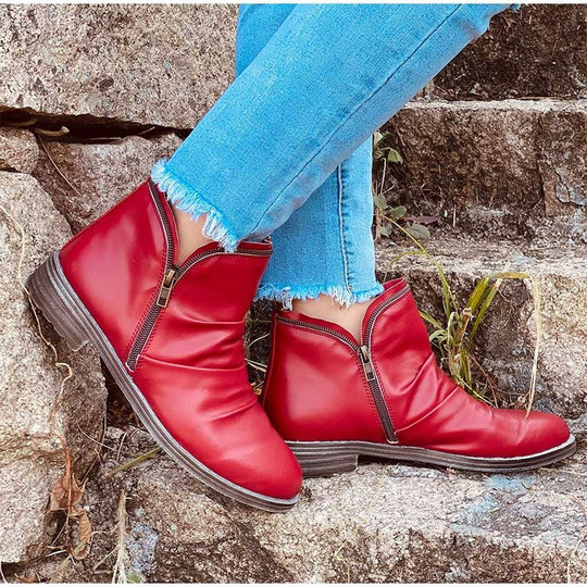 Cozy Colorful Ankle Winter Boots