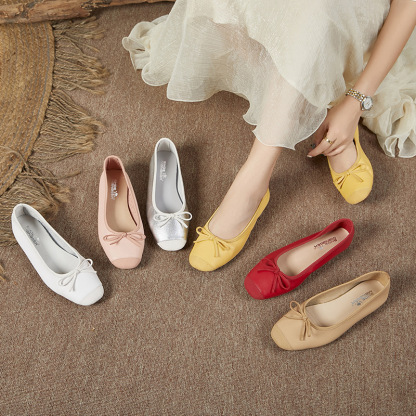 Dress Shoes Fashion Slip-on Bow Comfort Ballet Flats Shoes