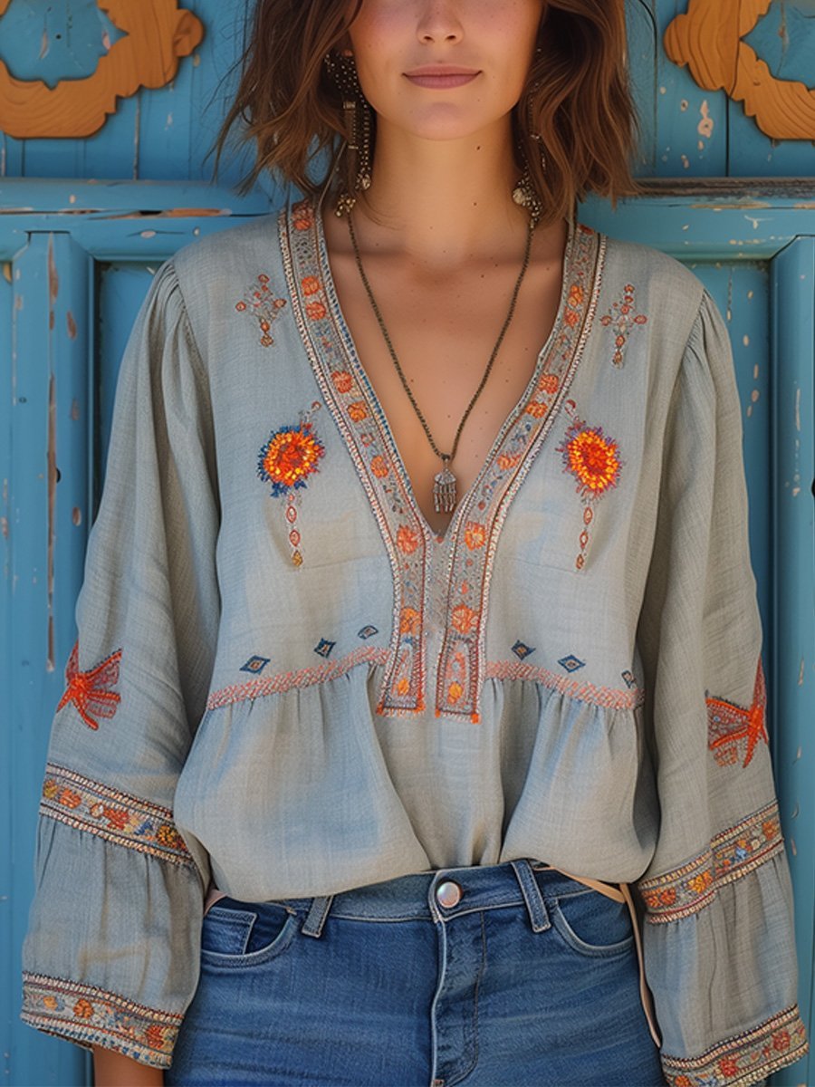 Breezy Long Sleeve Summer Shirt
