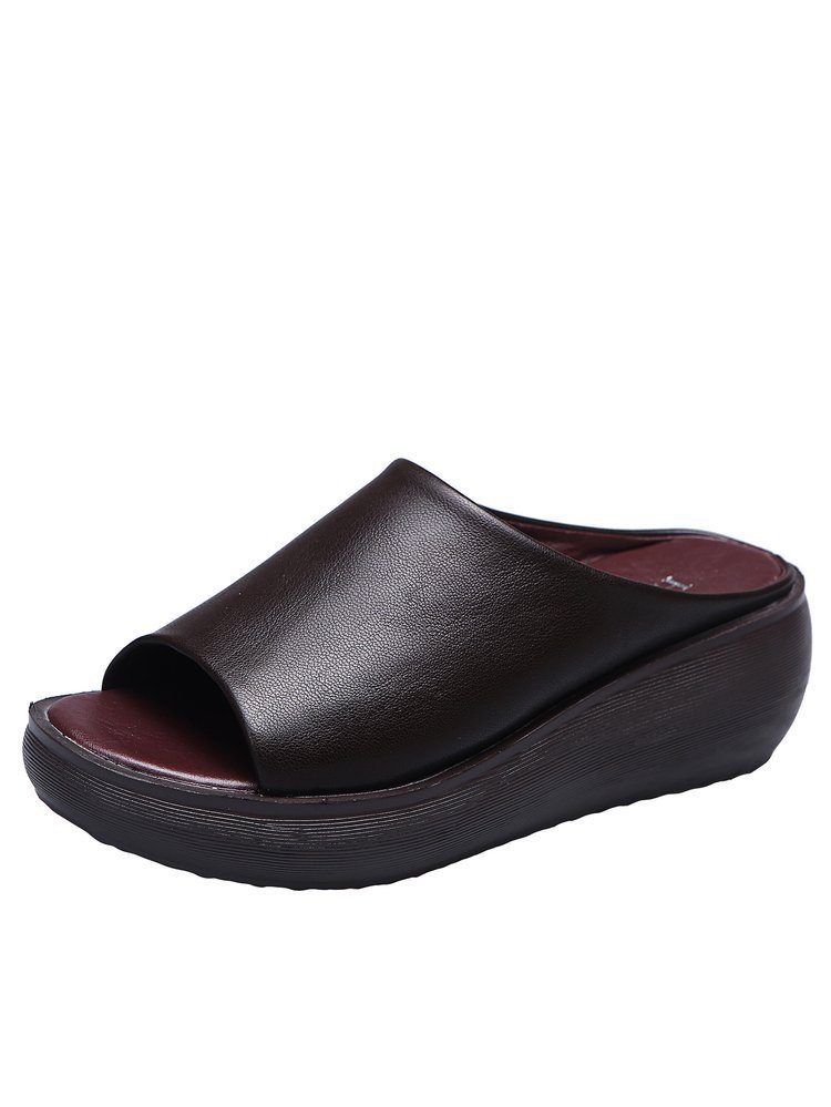 Comfortable Women Leather Summer Sandals