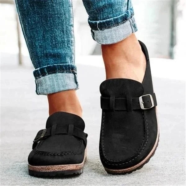 Orthopedic Suede Leather Posture Arch-Support Walking Slip-On Shoes
