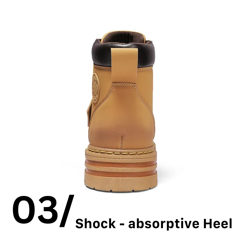 Orthopedic Shoes for Men Warm Leather Lace-Up High Top Boots