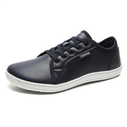 Zero Drop Leather Shoes Barefoot Sneakers