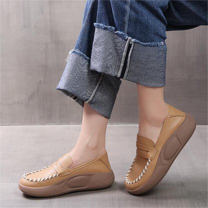 Women Soft-Soled Pure Cowhide Loafers