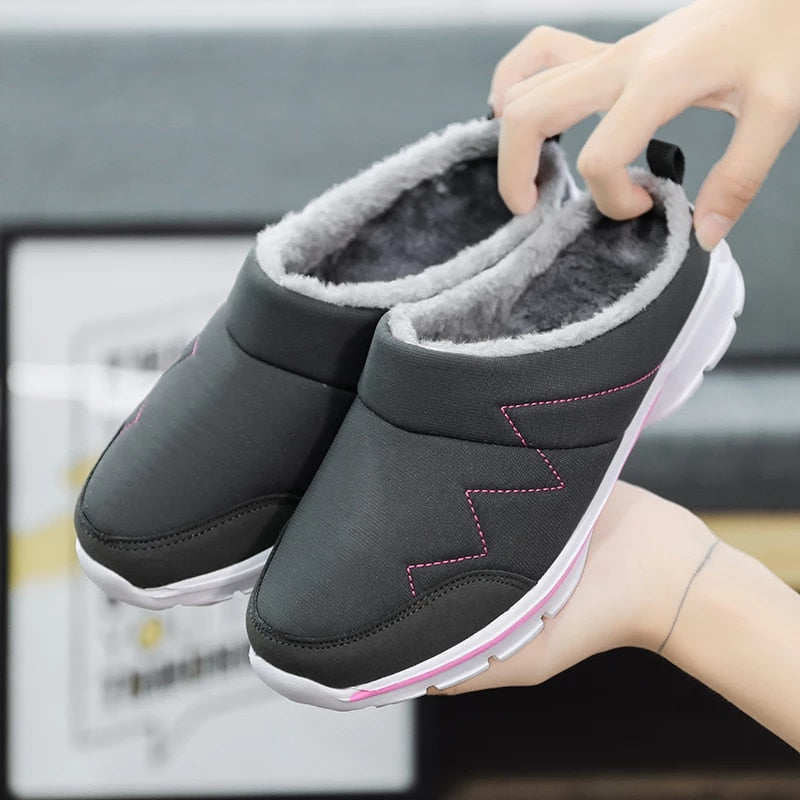 Women Plush Winter Shoes Light Home Fur Slippers