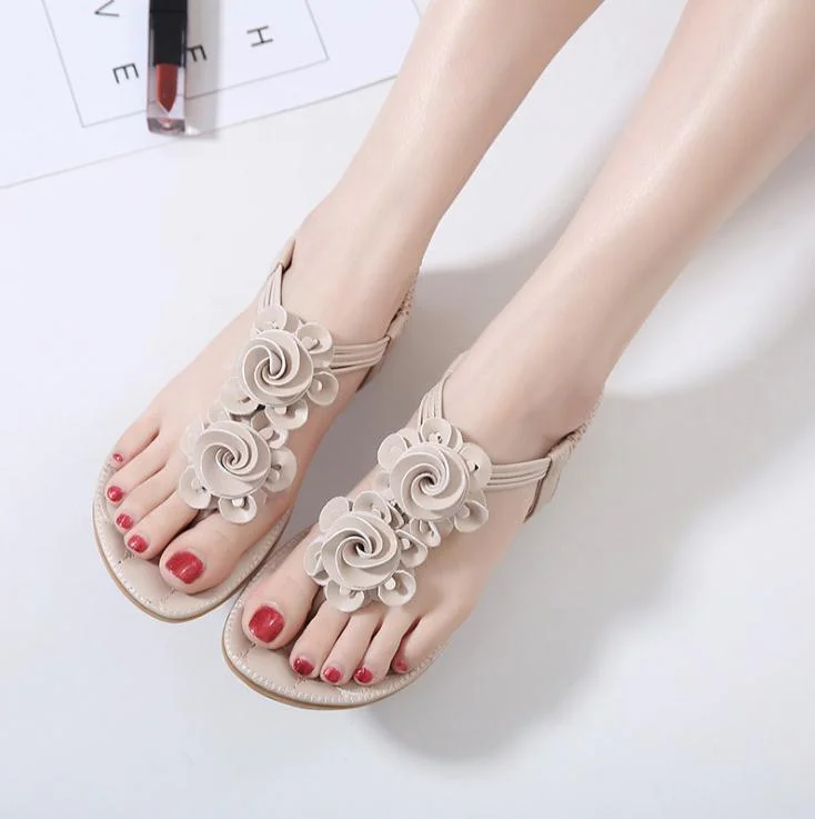 Flower Casual Beach Female Flat Sandals