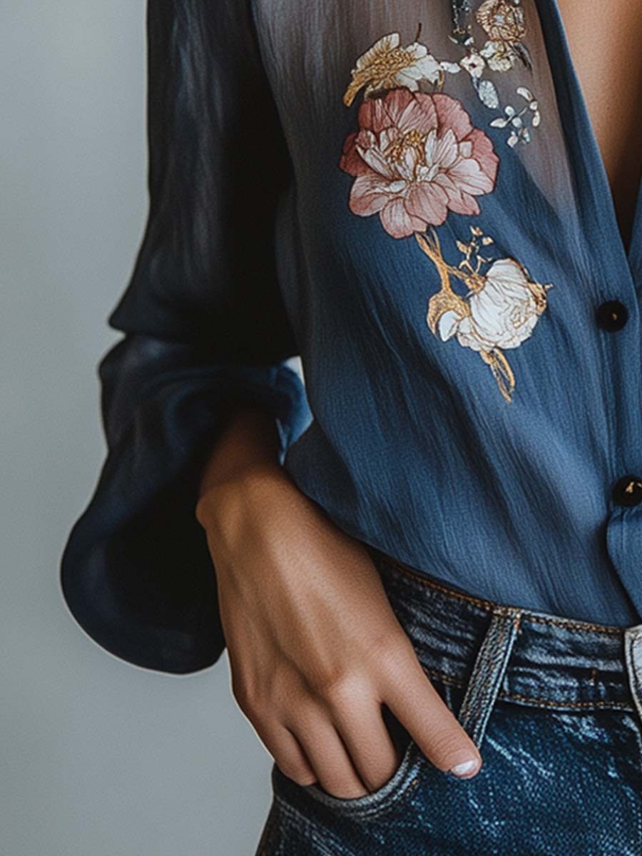Boho Chic Floral Blouse