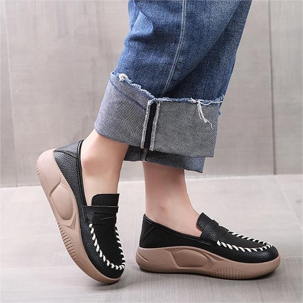 Women Soft-Soled Pure Cowhide Loafers