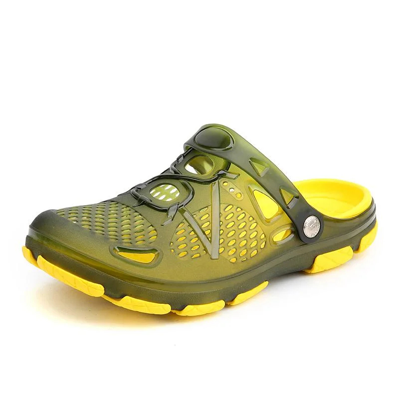 Men's Summer Slippers Lightweight Mesh Clog Quick Drying Garden Shoe