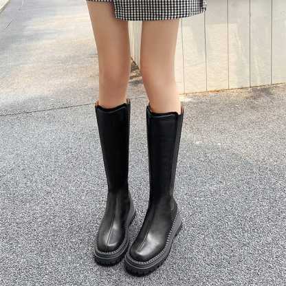 Chunky Knee High Boots Riding Boots for Women