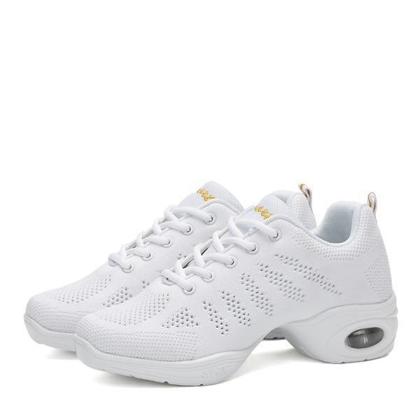 Women's Jazz Shoes Lace-up Dance Sneakers