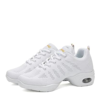 Women's Jazz Shoes Lace-up Dance Sneakers