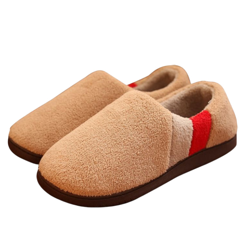 Men Short Plush Winter Slippers Comfy Casual Home Footwear