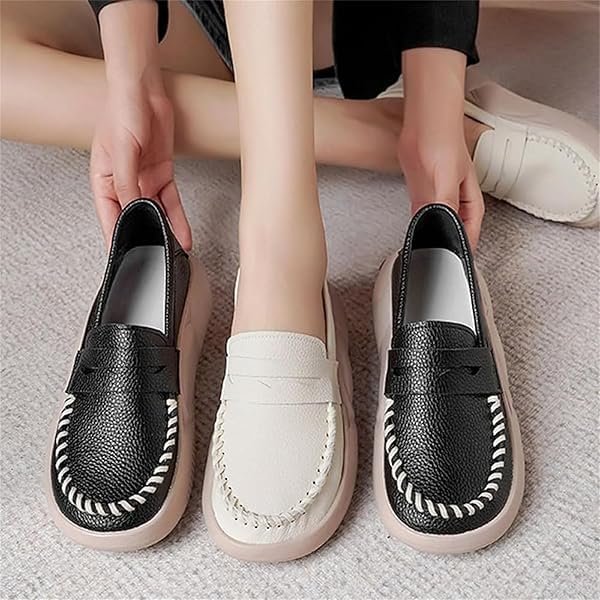 Women Soft-Soled Pure Cowhide Loafers