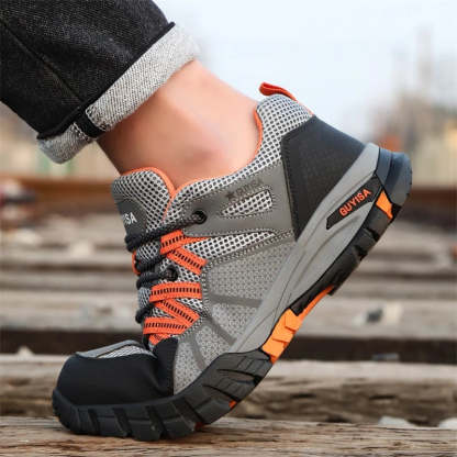 Orthopedic Shoes Men Steel Toe Lace Puncture-Proof Work