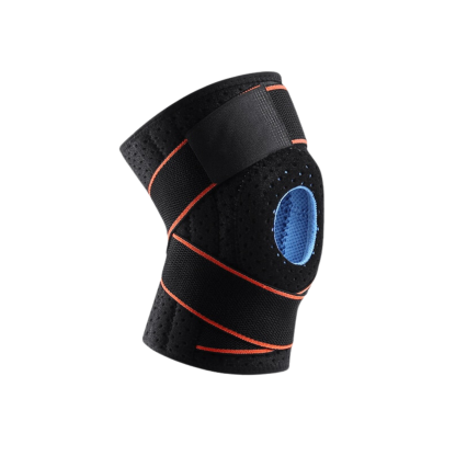 Compression Knee Pads Unisex Silicon Inside Cross Braces Sport Leg Support