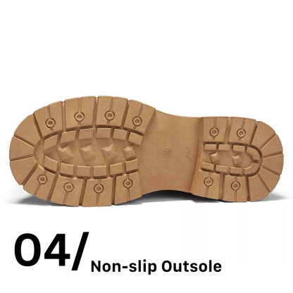 Orthopedic Shoes for Men Warm Leather Lace-Up High Top Boots