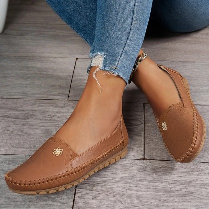 Women's Orthopedic Leather Shoes – Lightweight, Breathable, Anti-Slip