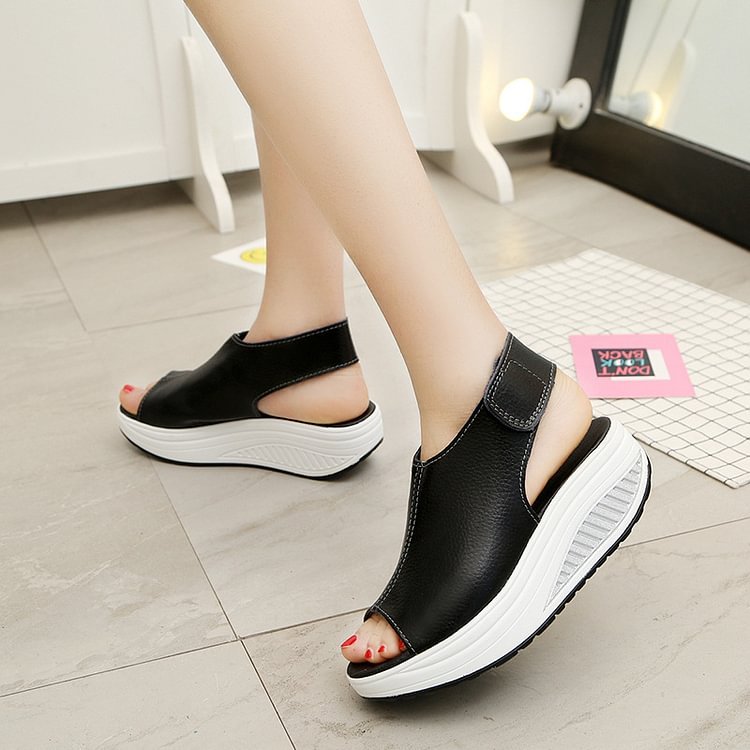 Comfy Slip-On Sandal Platform Shoes