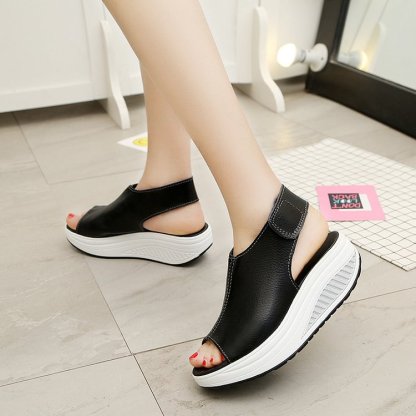 Comfy Slip-On Sandal Platform Shoes