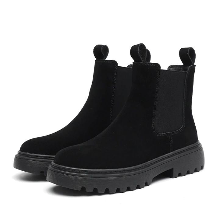 Orthopedic Ankle Boots Chunky Sole