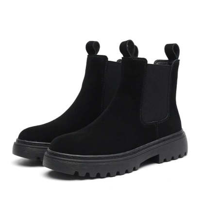 Orthopedic Ankle Boots Chunky Sole