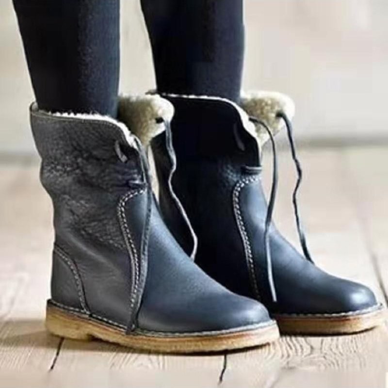 Leather Waterproof Winter Snow Boots