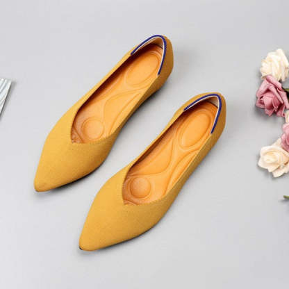 Pointed Wide Toe Box Ballet Flats for Bunions