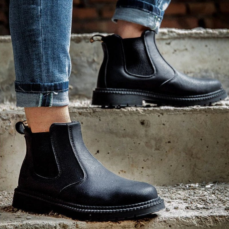 Men Winter Boots For Work Oil-proof Safety Orthopedic Shoes