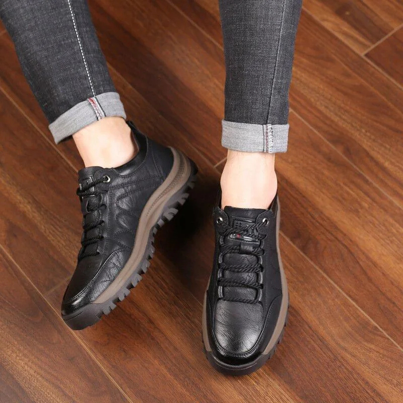 Men’s Winter Casual Hand Stitching Arch Support & Non-slip Breathable Boots