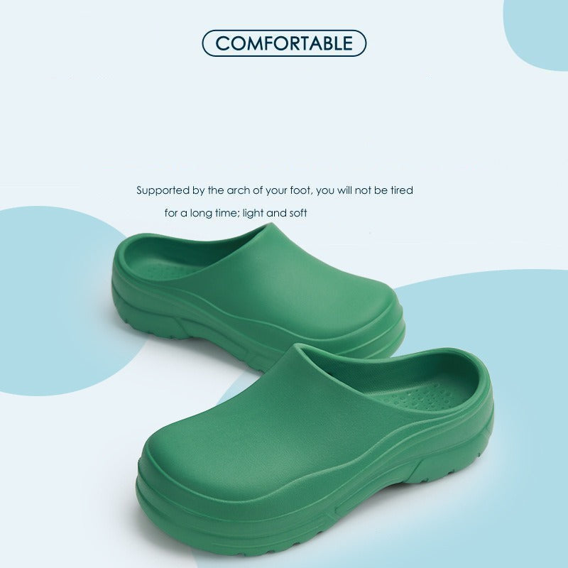 Women Slippers Height Increase Waterproof Antislip