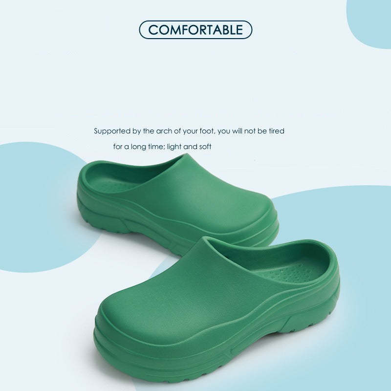 Women Slippers Height Increase Waterproof Antislip