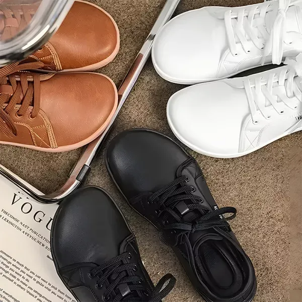 Zero Drop Leather Shoes Barefoot Sneakers