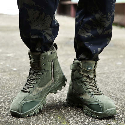 Men Trekking Army Orthopedic Boots