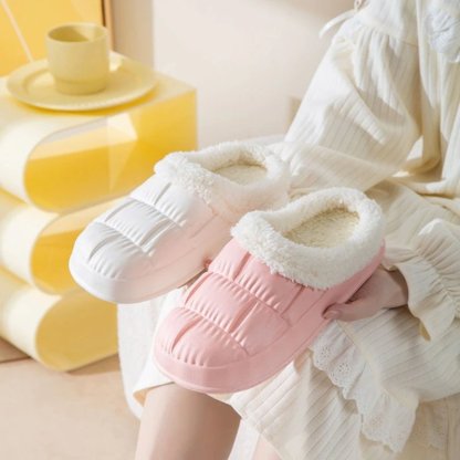 Cozy Plush Slippers For Women Nonslip Indoor Slides