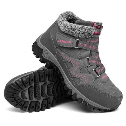 Orthopedic Shoes Men Anti-collision Velcro Hiking Ankle Sneakers Suede Outdoor