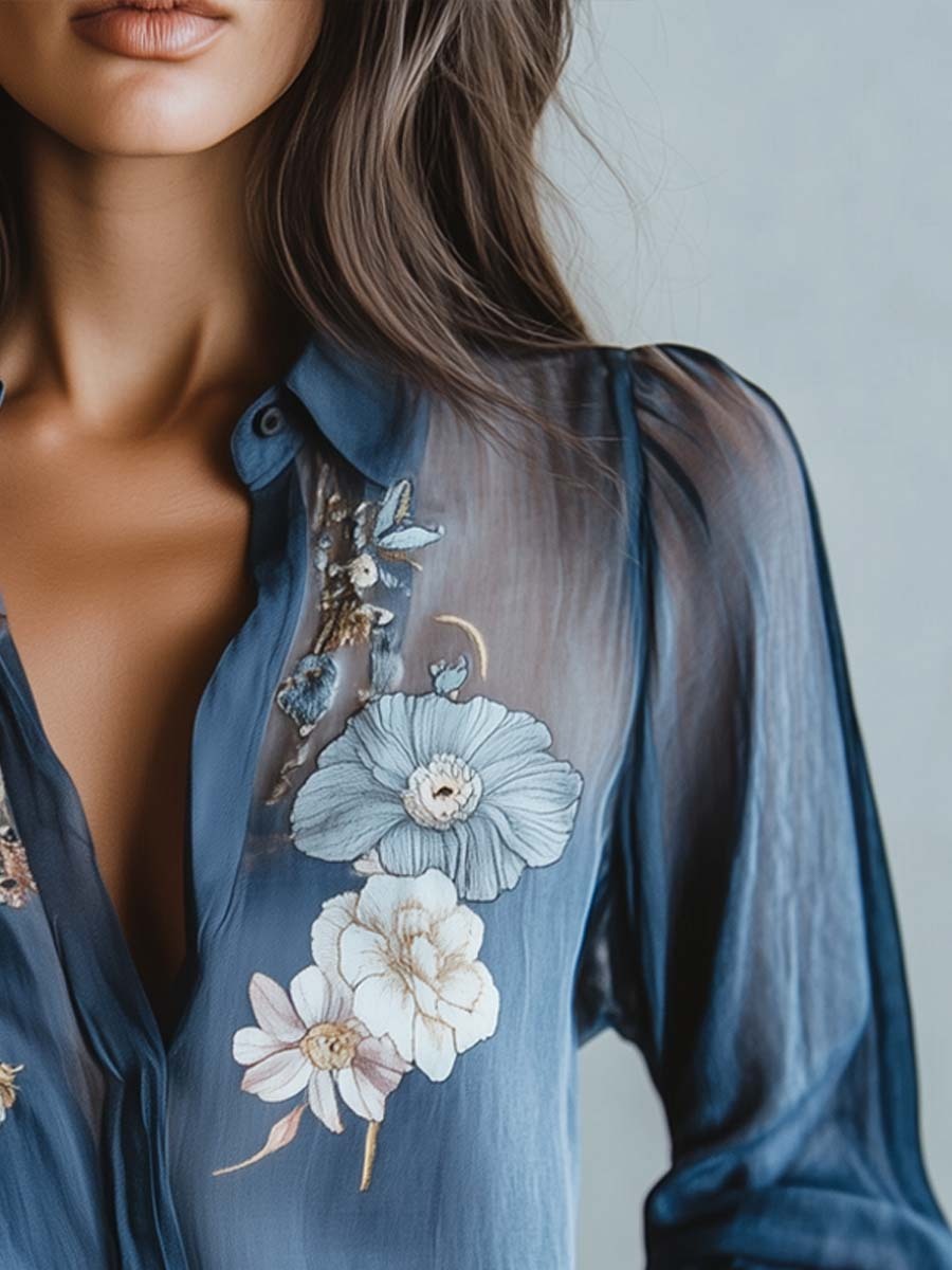 Boho Chic Floral Blouse