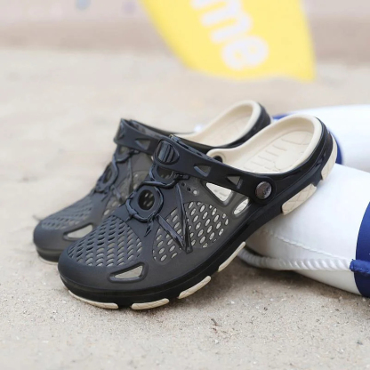 Men's Summer Slippers Lightweight Mesh Clog Quick Drying Garden Shoe