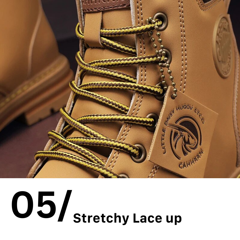 Orthopedic Shoes for Men Warm Leather Lace-Up High Top Boots