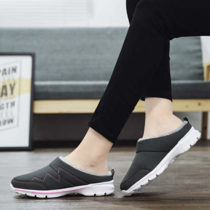 Women Plush Winter Shoes Light Home Fur Slippers