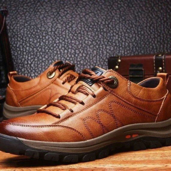 Men’s Winter Casual Hand Stitching Arch Support & Non-slip Breathable Boots