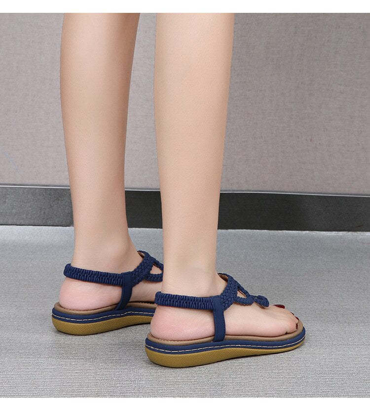 Bohemian Clip Toe Weave Sandals