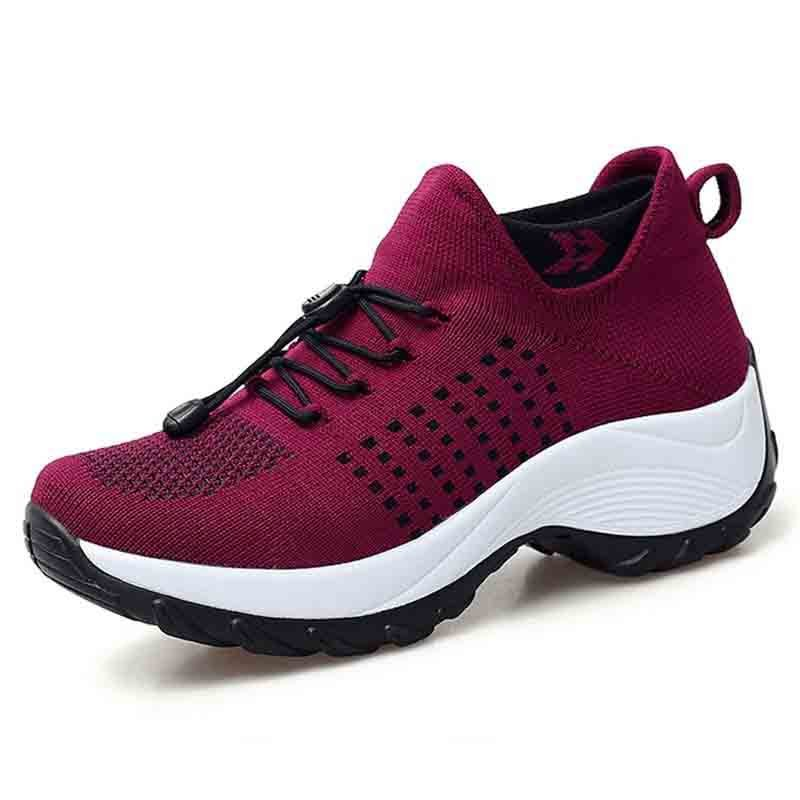 Women's Orthopedic Stretch Cushion Shoes Slip On Walking Shoes