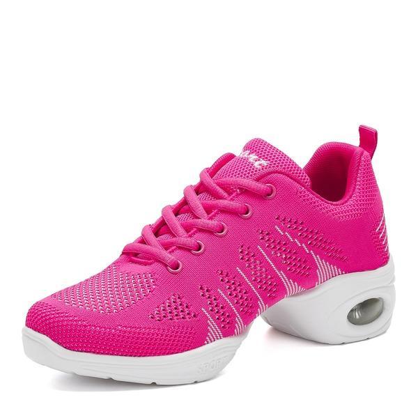 Women's Jazz Shoes Lace-up Dance Sneakers