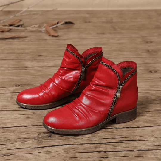 Cozy Colorful Ankle Winter Boots